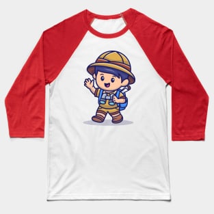 Cute Safari Kid Baseball T-Shirt